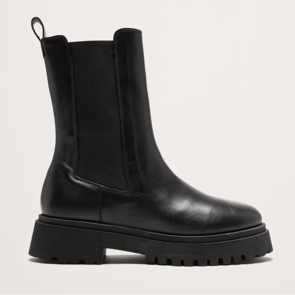 Banana Republic Chunky Platform Italian Leather Chelsea Tall Boots Size 9 - Picture 1 of 11